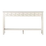 ZUN [Replace code:71522742]Long Console Table Entryway Table with Different Size Drawers and Bottom 79017046