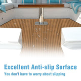 ZUN Boat Flooring, EVA Foam Boat Decking 94.5inx35in, Self Adhesive Faux Teak Marine Flooring Sheet 26423673