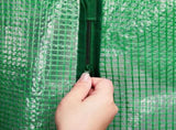 Mini Walk-in Greenhouse with PE Cover, 4-Shelf Indoor Outdoor Plant Gardening Green House for Garden 35710700