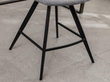 Porth Fabric Kitchen 28.25" Counter Height Stools, Set of 2, Gray T2574P165088