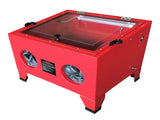 25 Gallon Bench Top Air Sandblasting Cabinet Sandblaster Blast Large Cabinet Red 64011579