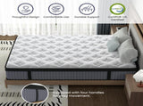 14 Inch Hybrid Mattress King Memory Foam & Pocket Spring Bed Cooling, Pressure Relief, Back & B2716P415547