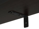5-Layer Wall-Mounted Density Board Iron Frame Display Rack 23.62*11.81*70.87in Black Walnut Wood 13415907