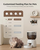 Automatic Cat Feeder, 4L Detachable Cat Food Dispenser for Dry Food Up to 15 Portions 6 93759080