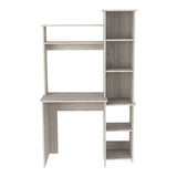 Versalles Writintg Desk, Two Superior Shelves, Five Cubbies -Light Gray B20092002