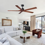 60" Black Lowe Profile Ceiling Fan without Light W1367P270467