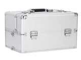 3 in 1 Aluminum Cosmetic Makeup Case Tattoo Box Silver 05913846