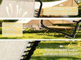 Cream White Set of 2 Folding Chaise Lounge Chairs Sun Tanning Chairs for Beach Camping Outdoor 06542031