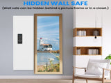 53" Fingerprint Touch Panel In-Wall Safe,Hidden Wall Gun Safe for Rifles with Adjustable 83302591