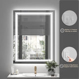 20x28 Inch Frameless LED Bathroom Mirror,Smart Mirror T3757P347013