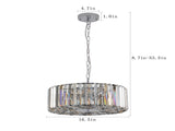 Modern Crystal Chandelier for Living-Room Round Cristal Lamp Luxury Home Decor Light Fixture W1340P189405