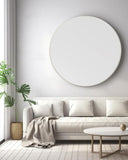 42 Inch Silver Metal Framed Round Bathrrom Mirror for Wall. W2203P304238