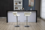 ZUN COOLMORE Swivel Bar Stools Set of 2 Adjustable Counter Height Chairs with Footrest for Kitchen, W153991584