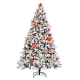 ZUN 7.5ft Automatic Tree Structure PVC Material Green Flocking 1450 Branches Christmas Tree 86998894