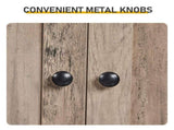 Grey Washed Finish, Melamine-Faced MDF, 23.62*11.81*43.31in, 2-Drawer 2-Door Bathroom Tall Cabinet 22439631