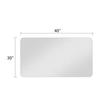 ZUN Bathroom Vanity Mirror , Wall-Mounted Mirror for Bathroom Anti-Fog Waterproof W2709P178995