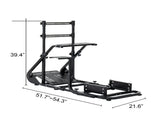 Enhanced and stable racing wheel cockpit, compatible with Fanatec, PXN, Thrustmaster, and Logitech 49980937