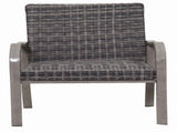 2PC Outdoor Dining Chair, Hand -painted frame, water washed cotton Seat for Garden, Backyard, W3990P436954