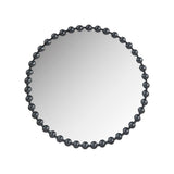 Beaded Round Wall Mirror 36"D B03599370