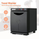Hot Towel Warmer for Facials Massage, Esthetician Towel Heating Cabinet Black, Aluminum Chamber, 72607372