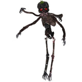 6ft Sound-Activated Halloween Skeleton - Flashing Red Eyes, Spooky Sounds, 4 Poseable Arms Extra 04271762