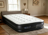 18" Twin Air Mattress with Built in Pump Quick Inflate Deflate Airbed for Home Camping, Black 10504814