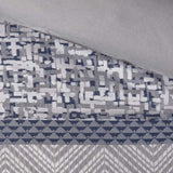 7 Piece Jacquard Comforter Set Navy Cal King B03597214