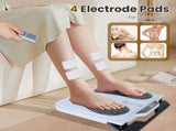 TENS & EMS Foot Massager with 10 Modes & 50 Intensity Levels - Electric Foot Stimulator for 07306156