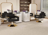 Professional Hydraulic Barber Chair - 360&deg Swivel with Adjustable Height, Stainless Steel W2700P318167