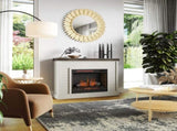 48 inch Fireplace with Mantel, Jasmine Whitewash and Barnwood Finish B108131558