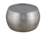 CT501 Modern Contemporary Round Aluminum material 32" Coffee Table, Farmhouse Table with Glossy Hand B009P298416