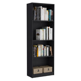 Black Tier Storage Shelves Bookcase B062P175148