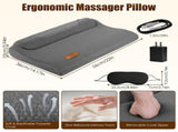 Heated Neck Massager Pillow with 3 Heat Settings & 3 Vibration Modes, Contoured 35488447