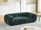 Chenille Pure Foam Sofa, Quilted Cloud Sofa, Deep-Seat Chenille Pure Foam Sofa, Comfortable W834P442226