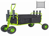 Fishing Cart Beach Cart Collapsible Wagon 9.85'' All-Terrain Wheels for Sand, Heavy Duty Garden Cart 36035924