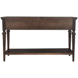 ZUN TREXM Classic Retro Style Console Table with Three Top Drawers and Open Style Bottom Shelf, Easy WF199599AAP