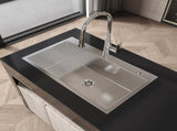 Stainless Steel Kitchen Sink, 32x19 Single Bowl, Overmount Handmade Sink in Brushed Nickel, with 76262968