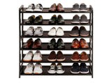 26.8*9.84*35.4in 6-Tier Flat Bamboo Shoe Rack, Coffee Color 30964611