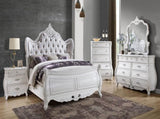 Opulence Modern Style 3-Drawer Night stand Made with Wood in Pearl White B009P240963