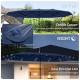 Outdoor beach umbrella/Double-Sided Sun Umbrella 03446867
