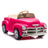 ZUN 12V Kids Ride On truck car w/parents control, Licensed Chevrolet 3100 pickup,electric car for W1396P147018