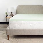 ZUN Bridgevine Home 2 inch Short Queen Size Cool Gel Memory Foam Mattress Topper B108131499