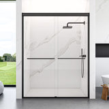 56"-60"W*72" H Semi-Frameless Double Sliding Shower Door, Bypass Shower Door, 1/4" Thick SGCC W2813P296494