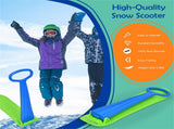 Safe Kids Snow Scooter - Raised Anti-Slip Spots, Directional Bottom, Easy Steering & Balance-Blue 97709660