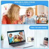 Digital Point and Shoot Camera, Compact Digital Camera with 2.88' IPS Screen 48MP 4K for Photo and 48115122