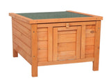20-inch removable roof, waterproof, green asphalt roof, cedar wood, wooden chicken and rabbit cage 61913269