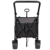 Multi-Functional Push-Pull Folding Wagon Cart with Rotating Handle & 360&deg All-Terrain Wheels W2932P289380