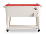 80QT 87.5*38.5*91cm Rectangular Plastic Box Iron Leg Tube Freezer Insulation 01612551