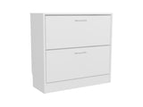 Shoe Rack, 2 Doors, White B097P369435
