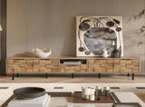 78" TV Stand for 85 75 65 Inch TV, TV Consoles for Living Room, Entertainment Center Wood TV Media N710P293272P